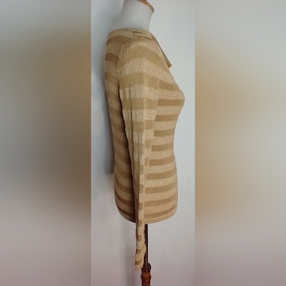 JONES NEW YORK GOLD KNIT COWL - Picture 4 of 7